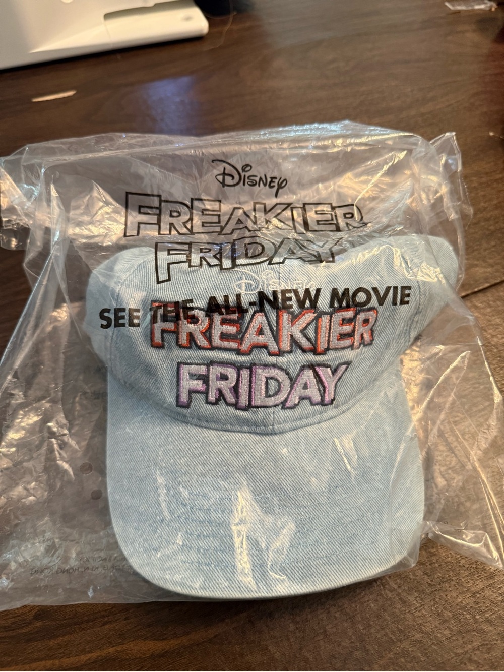 Disney’s ‘Freakier Friday’ 2025 Crew Light Blue Denim Cap - Movie Tie-In